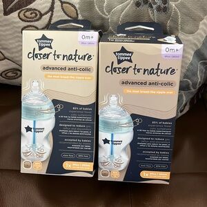 TOMMEE TIPPEE NWT closer to nature advanced anticolic baby bottle NEW IN BOX~2
